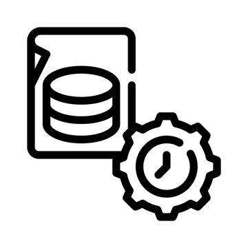 data preprocessing line icon