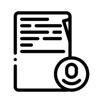 transcript line icon