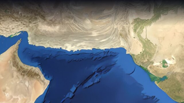 Animated Flight Path from Dubai United Arab Emirates to Seoul South Korea