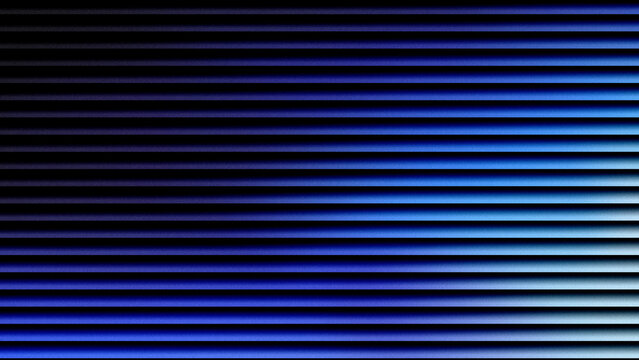 Abstract blue horizontal lines on a deep black background texture pattern