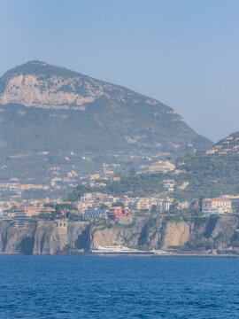Costal view of Sorrento, Amalfi Coast, Italy.