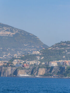 Costal view of Sorrento, Amalfi Coast, Italy.