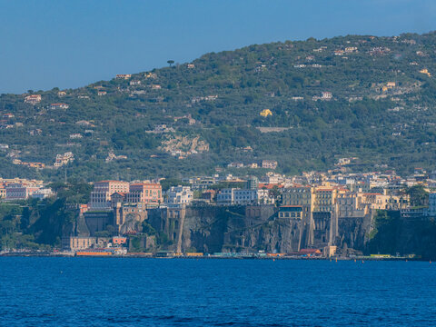 Costal view of Sorrento, Amalfi Coast, Italy.