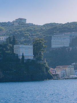 Costal view of Sorrento, Amalfi Coast, Italy.