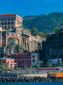 Costal view of Sorrento, Amalfi Coast, Italy.