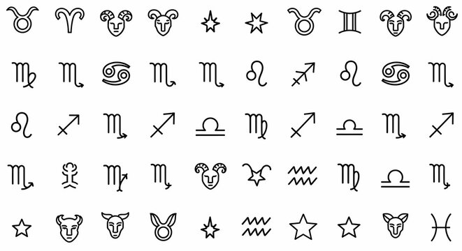 Celestial Glyphs: A Cosmic Constellation of Symbols