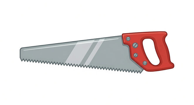 Hand saw icon 2d illustration isolated on white background