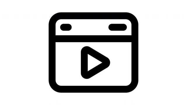 ads  animated Line Icons Premium 4K, Outline Motion Graphics Collection