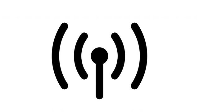 antenna  animated Line Icons Premium 4K, Outline Motion Graphics Collection
