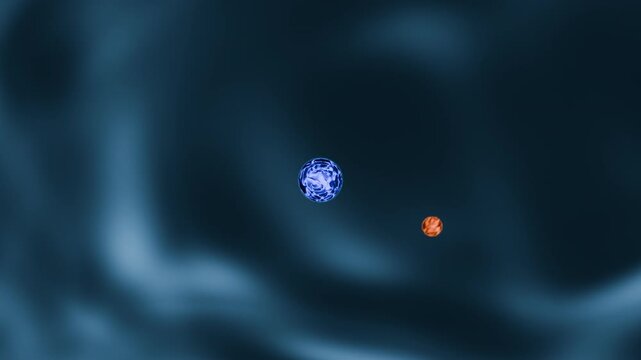 Hydrogen Atom 3D Animation: Electron Orbiting Atomic Nucleus, Quantum Physics and Atomic Structure