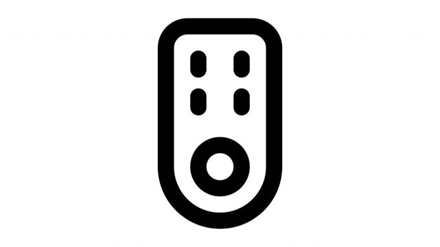 remote control  animated Line Icons Premium 4K, Outline Motion Graphics Collection