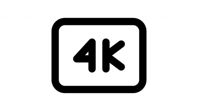 volley net  animated Line Icons Premium 4K, Outline Motion Graphics Collection