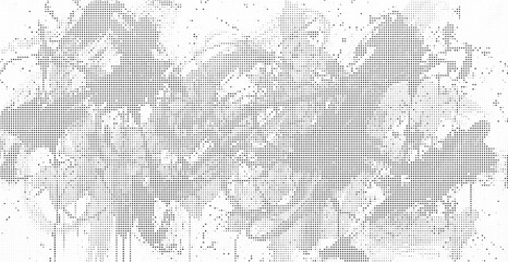 Fototapeta premium grunge background with grunge effect. Halftone Texture Isolated on Transparent Background, halftone texture, transparent background texture, halftone dots pattern, print texture overlay, png.