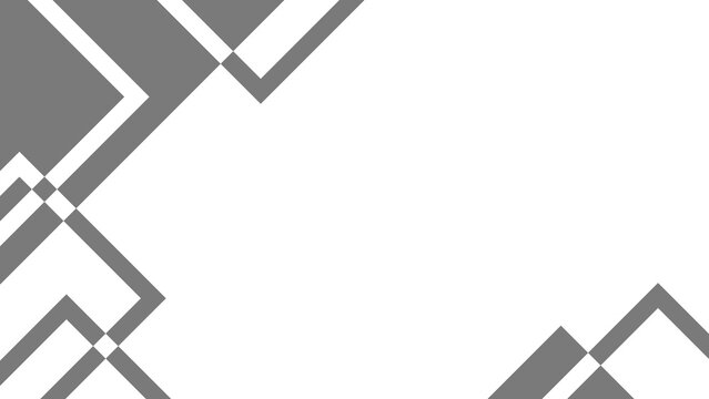Gray Geometric Line Corner Frame with Copy Space, Transparent PNG Design Element