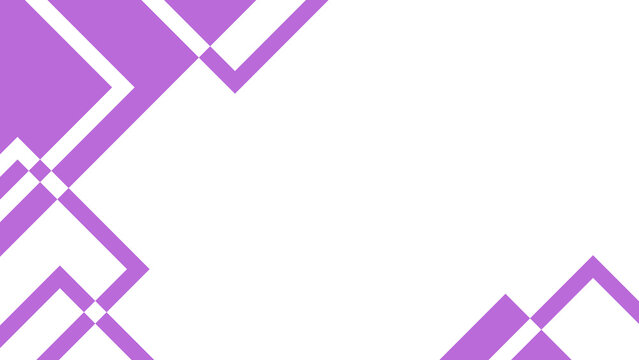 Purple Geometric Line Corner Frame with Copy Space, Transparent PNG Design Element