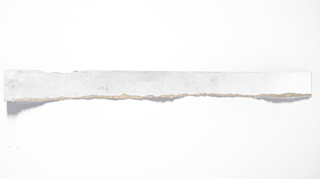 Long horizontal strip of semi transparent adhesive tape with torn edges and realistic shadow effect for document mockups.