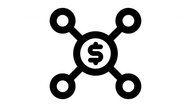 affiliate marketing  animated Line Icons Premium 4K, Outline Motion Graphics Collection