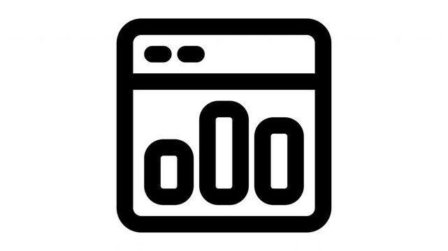 summary  animated Line Icons Premium 4K, Outline Motion Graphics Collection
