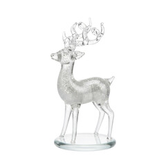 Crystal reindeer figurine on transparent background © นายณัฐวัตร เพชรสมบัต
