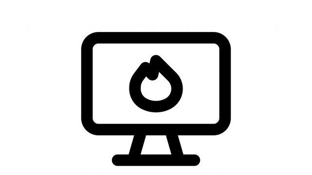 trending topic  animated Line Icons Premium 4K, Outline Motion Graphics Collection