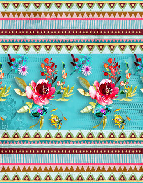 seamless pattern with flowers