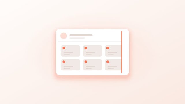 Software Control Panel with Sidebar and Data Cards