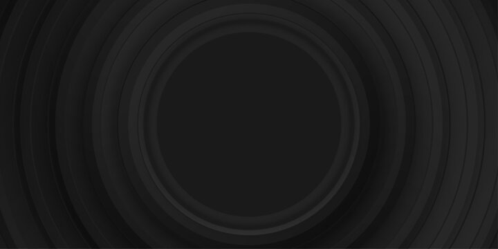 abstract background circle tunnel wave minimalist style technology banner design