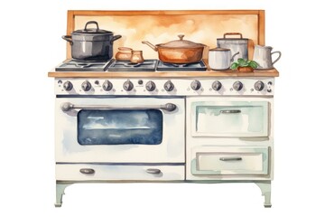 Obraz premium Kitchen stove appliance oven.