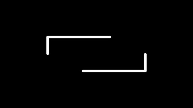 Minimalist line animation forming a rectangular frame for your copy space. Clean geometric background loop perfect for modern text presentations.