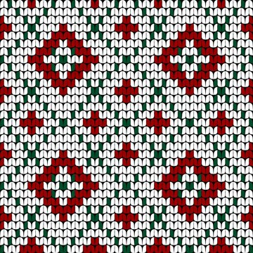 Seamless Christmas-themed pattern suitable for printing on clothing and gift wrap.
