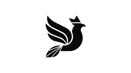 Fototapeta premium Minimalist phoenix logo design 202609021416