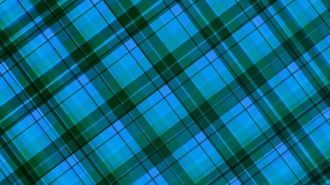 Blue and green diagonal tartan plaid fabric pattern texture background for textile design