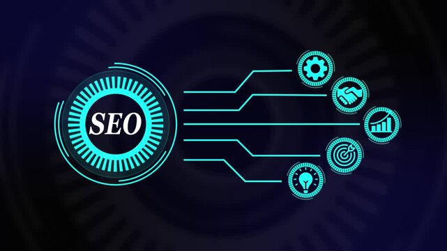 Business, Technology, Internet and network concept. SEO Search engine optimization marketing ranking.