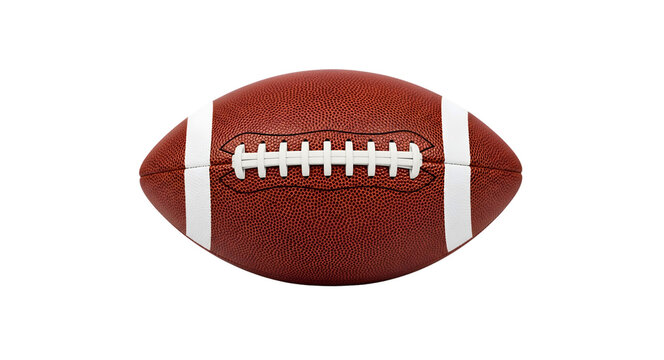 American football ball isolated object png transparent background stock photo