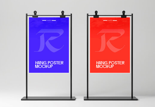 Hang Poster Mockup