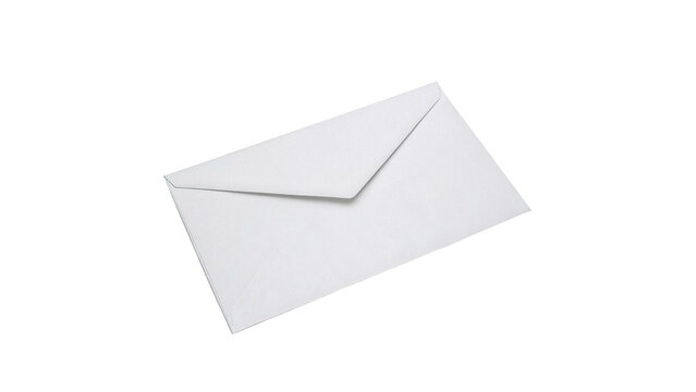 Blank white rectangular paper envelope closed letter invitation mail mockup template