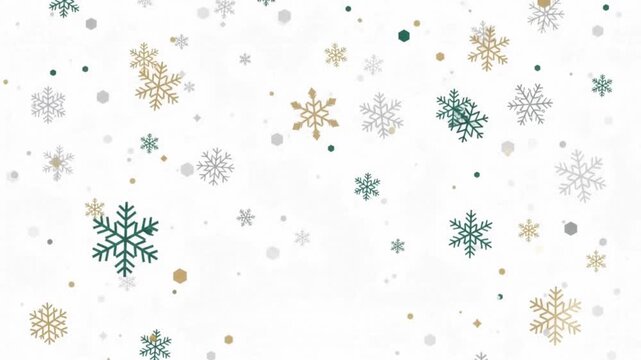 Winter snow particles and holiday abstract background motion design