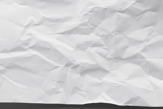 Texture crease of white paper for template wallpaper. wrinkle of gray paper crumpled background.