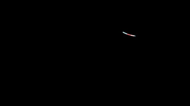 Minimalist graphic animation showing abstract flowing lines transitioning on a plain black background surface area with showcasing clean vector shapes elegant movement displays minimalist motion art