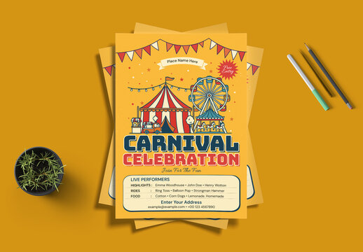 Carnival Celebration Poster Template