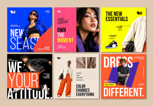 Modern Fashion Social Media Post Template