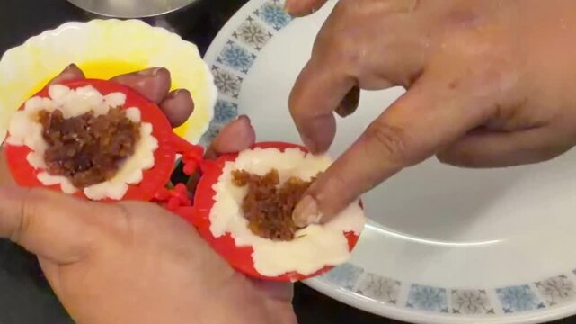 Making exotic marathi sweet Modak
