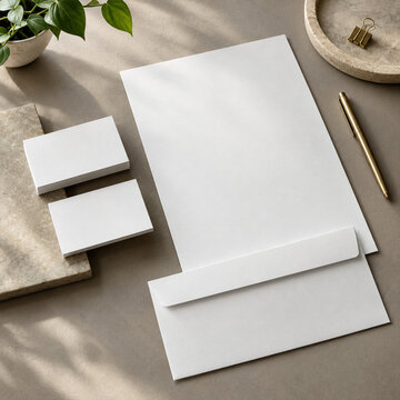 Business Card + Stationery Mockup