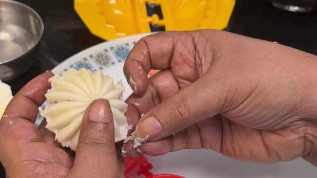 Making exotic marathi sweet Modak