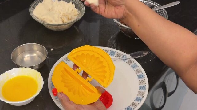 Making exotic marathi sweet Modak