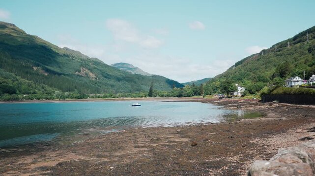 View of Loch Long sea loch near Arrochar in Argyll and Bute, Scotland, UK - 10 September 2026.