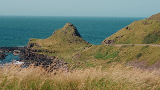 Giant Causeway, a natural landmark of about 40,000 interlocking basalt columns on the coast of Northern Ireland, UK - 10 September 2026.