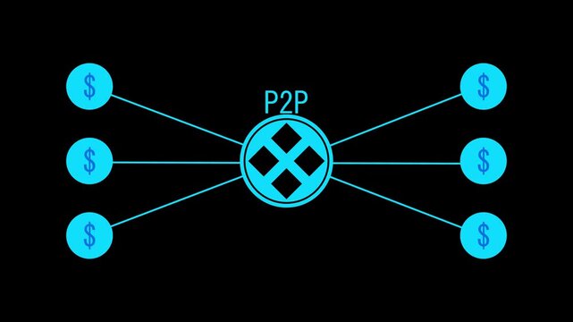 Peer to peer financial network connects digital currency nodes. Decentralized monetary exchange routes on the financial network. P2P banking technology powers this modern financial network.