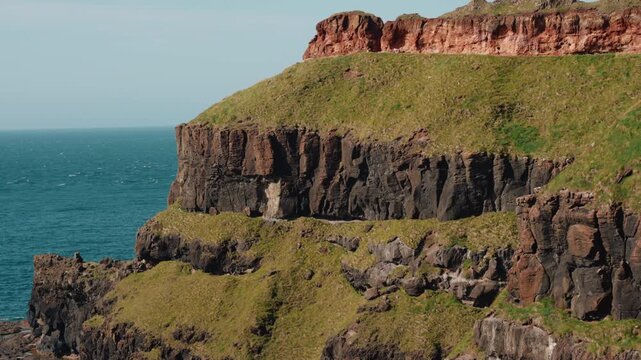 Giant Causeway, a natural landmark of about 40,000 interlocking basalt columns on the coast of Northern Ireland, UK - 10 September 2026.