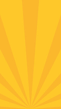 Yellow Orange Sunburst Retro Radial Rays Background